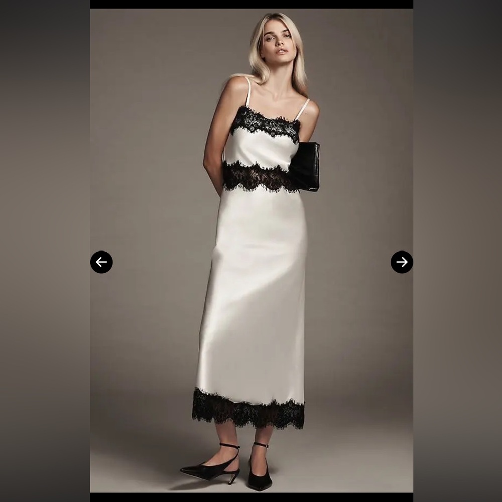 Anthropologie: Let Me Be Polina Strapless Lace-Trim Midi Dress